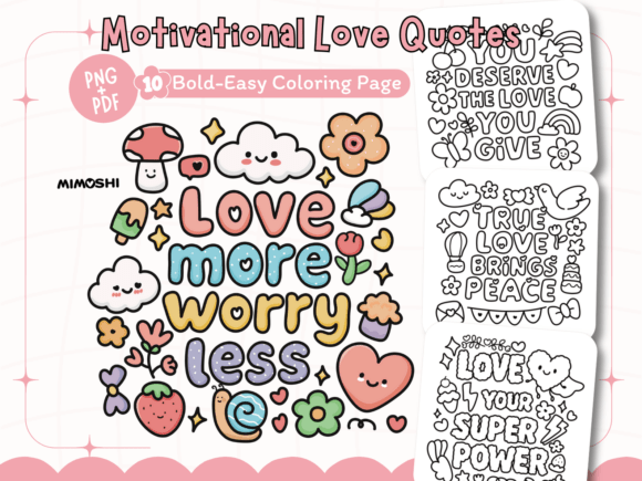 Download Motivational Love Quotes Coloring Book - Coloring Collection