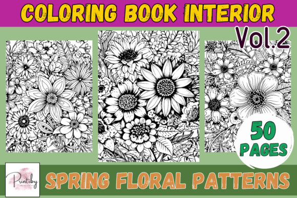 Download Coloring Pages - Spring Flowers Vol.2 - Coloring Collection