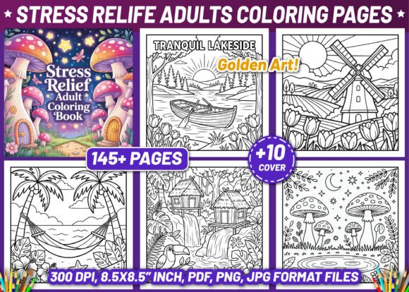 Download Stress Relief Adult Coloring Book Pages - Coloring Collection
