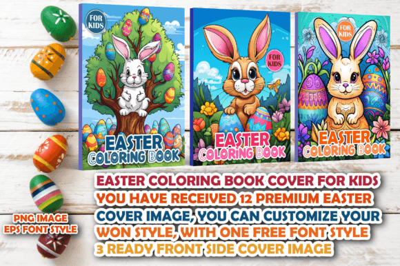 Download Easter Coloring Book Cover for Kids - Coloring Collection