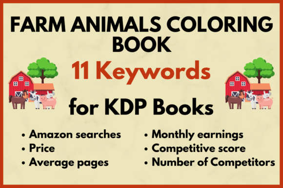 Download Farm Animals Coloring Book KDP Keywords - Coloring Collection
