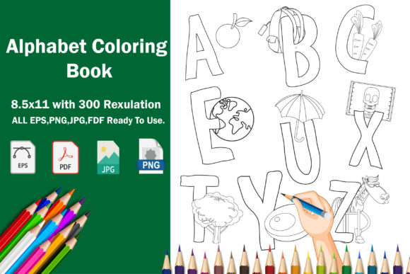 Download Kids Alphabet Coloring Book for KDP - Coloring Collection