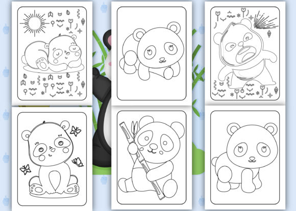 Download Cute Panda Coloring Pages for Kids - Coloring Collection