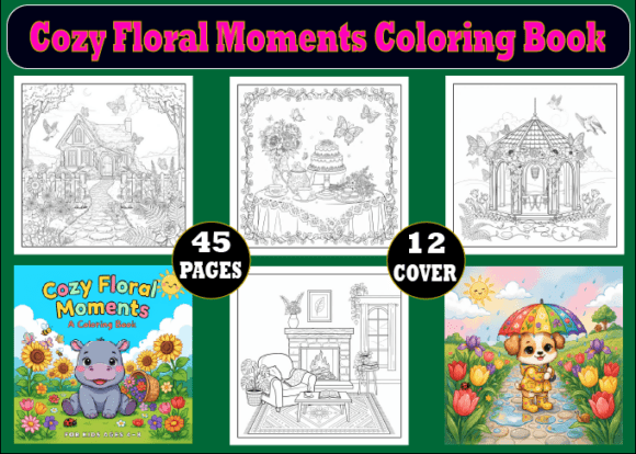 Download 45 Cozy Floral Moments Coloring Pages - Coloring Collection