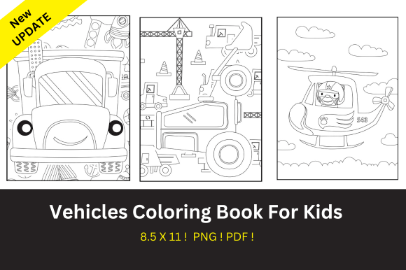 Download Vehicles Coloring Book for Kids Vol-3 - Coloring Collection