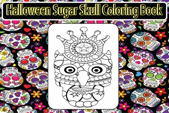 Download Sugar Skull Coloring Page for Adults 1 - Coloring Collection