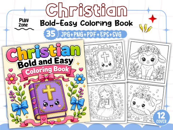Download Bold and Easy Christian Coloring Book - Coloring Collection