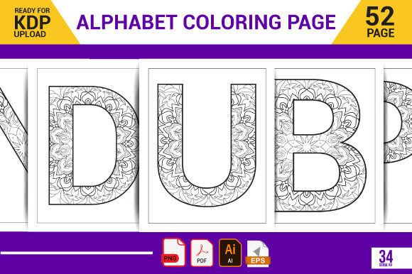 Download Kids Alphabet Coloring Book Bundle - Coloring Collection