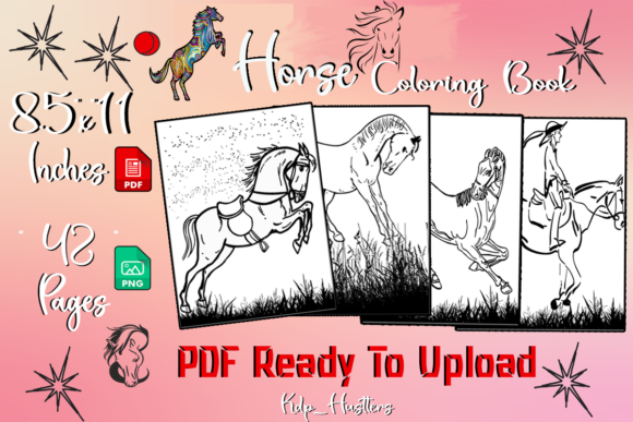 Download Horse Coloring Pages - Kdp Templates - Coloring Collection