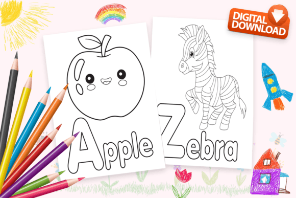 Download ABC Alphabet Coloring Pages for Kids 2-4 - Coloring Collection