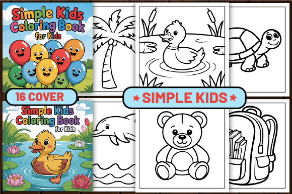 Download 70 Simple Kids Coloring Pages for Kids - Coloring Collection