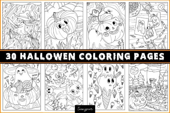 Download Creative Halloween Coloring Pages Bundle - Coloring Collection