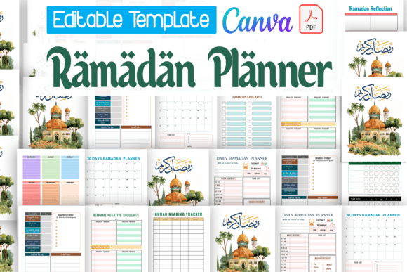 Download Ramadan Planner KDP Canva Template - Kdp canva template Collection