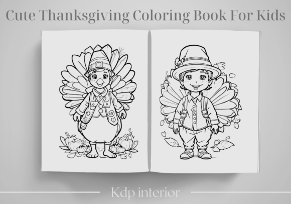 Download Cute Thanksgiving Coloring Book for Kids - Coloring Collection