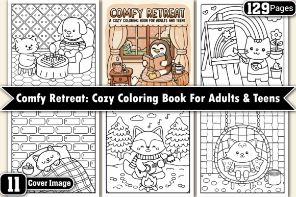 Download Comfy Retreat Cozy Coloring Pages - Coloring Collection