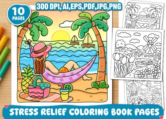 Download Stress Relief Adult Coloring Book Pages - Coloring Collection