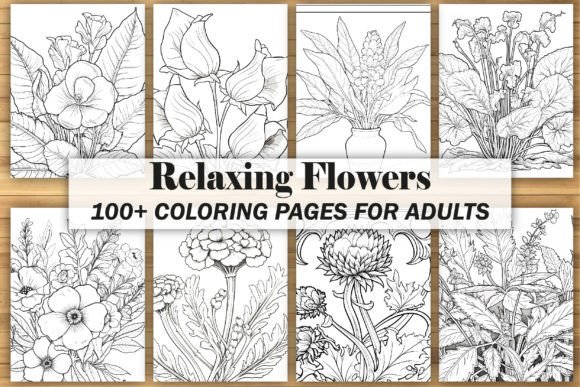 Download Relaxing Flowers Coloring Pages - Coloring Collection