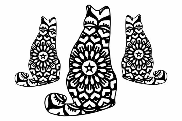 Download Animal Mandala, Coloring Books Cats - Coloring Collection