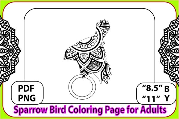 Download Sparrow Bird Coloring Page for Adults - Coloring Collection