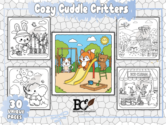 Download Cozy Cuddle Critters Coloring Pages - Coloring Collection