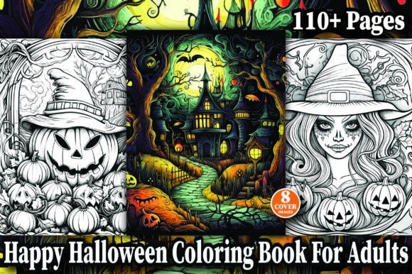 Download Happy Halloween Coloring Book Pages KDP - Coloring Collection