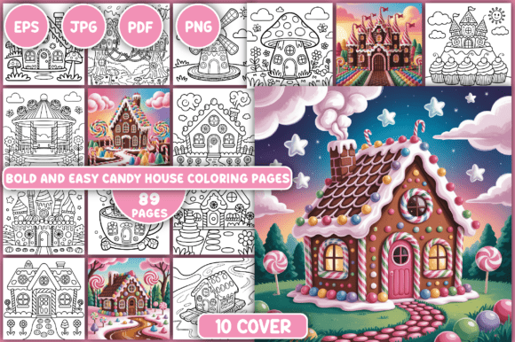 Download Candy House Coloring Pages - Coloring Collection