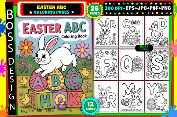 Download Easter ABC Coloring Pages for Kids - Coloring Collection