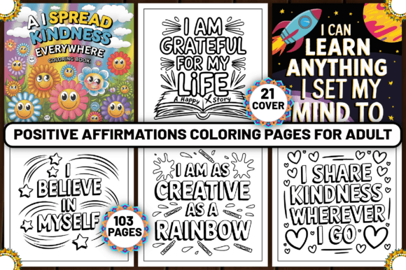 Download 103 Positive Affirmations Coloring Pages - Coloring Collection