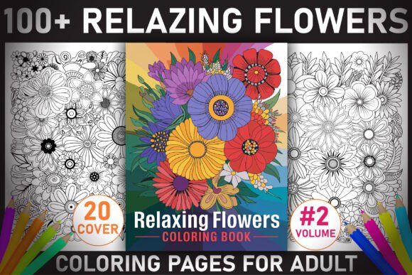 Download Relaxing Flowers: Adult Coloring Book - Coloring Collection