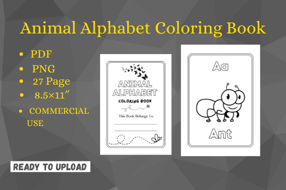 Download Animal Alphabet Coloring Book for Kids - Coloring Collection