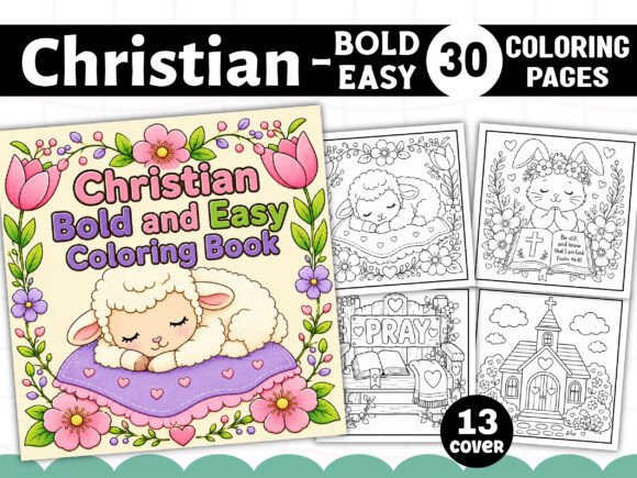Download Christian Bold and Easy Coloring Book - Coloring Collection
