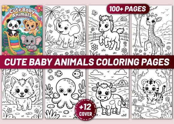 Download 100+ CUTE BABY ANIMALS COLORING PAGES - Coloring Collection
