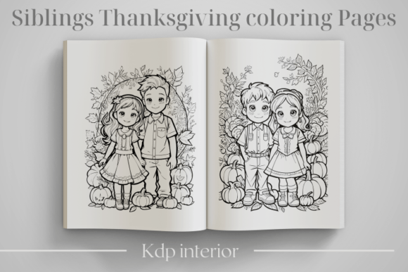 Download Siblings Thanksgiving Coloring Pages - Coloring Collection