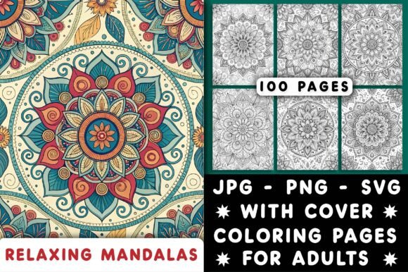 Download Relaxing Mandalas Adult Coloring Pages - Coloring Collection