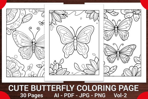 Download CUTE BUTTERFLY COLORING PAGES for KIDS - Coloring Collection