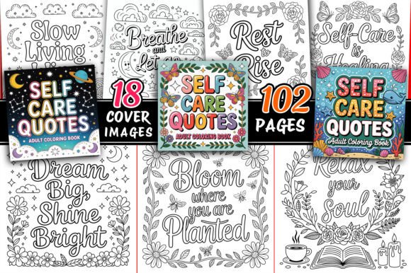 Download Self-Care Coloring Book Pages for Adults - Coloring Collection