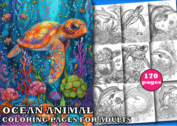 Download Ocean Animal Coloring Pages for Adults - Coloring Collection