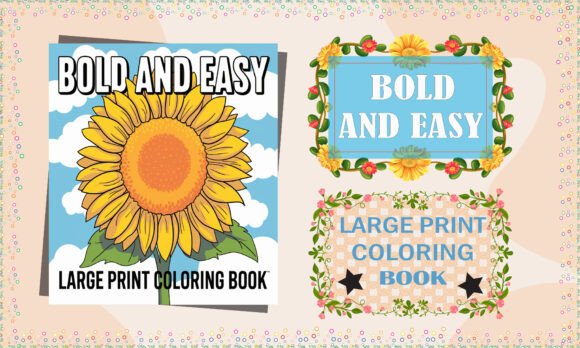 Download Bold and Easy Large Print Coloring Book - Coloring Collection