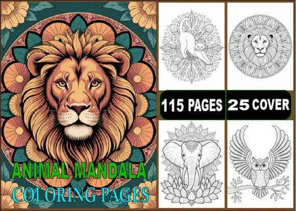 Download 115 Animals Mandala Coloring Pages - Coloring Collection