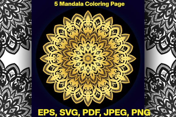 Download 5 Stress Relieving Mandala Coloring Page - Coloring Collection