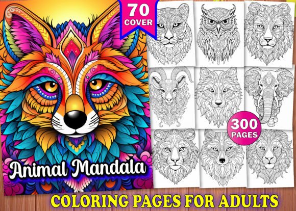 Download 300 Adults Animal Mandala Coloring Pages - Coloring Collection