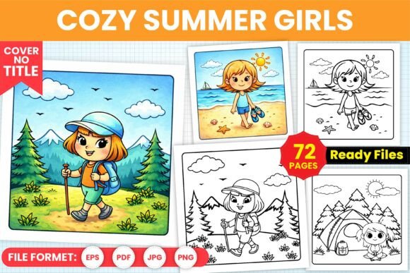 Download Cozy Summer Girls Coloring Pages - Coloring Collection