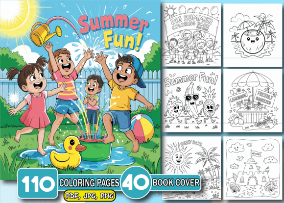 Download Big Summer Fun Coloring Pages for Kids - Coloring Collection