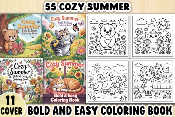 Download 55 Cozy Summer Coloring Pages for Book - Coloring Collection
