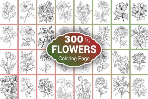 Download Flowers Coloring Page - Coloring Collection