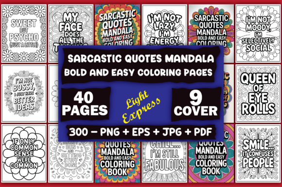 Download Sarcastic Quotes Mandala Coloring Pages - Coloring Collection