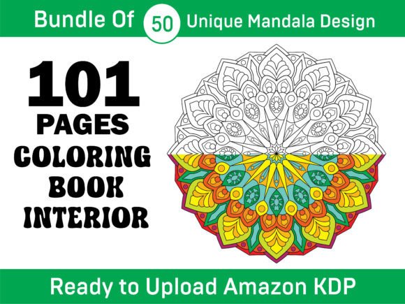 Download 101 Pages Mandala Coloring Book Interior - Coloring Collection