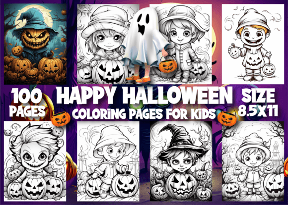 Download Happy Halloween Coloring Pages for Kids - Coloring Collection