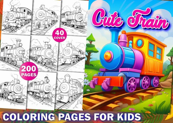 Download 200 Cute Train Coloring Pages for Kids - Coloring Collection