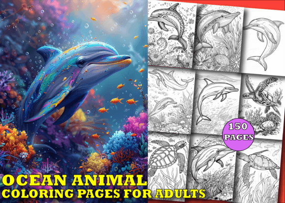 Download Ocean Animal Coloring Pages for Adults - Coloring Collection
